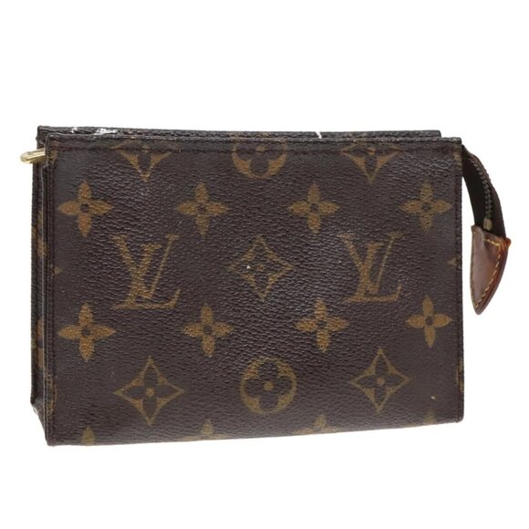 LOUIS VUITTON Monogram Poche Toilette 15 Pouch M47546 LV Auth 90071 - Picture 1 of 16